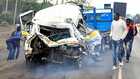 Road collision involving fuel tanker causes huge fire in Nairobi
